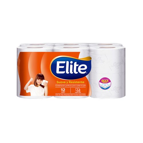 Papel Higienico Elite Naranja X 12