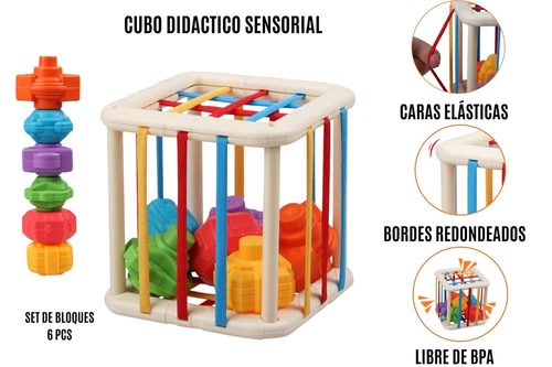Cubo Sensorial Elasticos