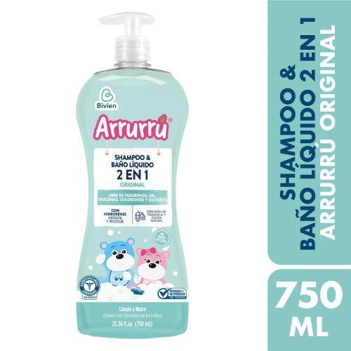 Shampoo Arrurru 2 En 1 X 800Ml