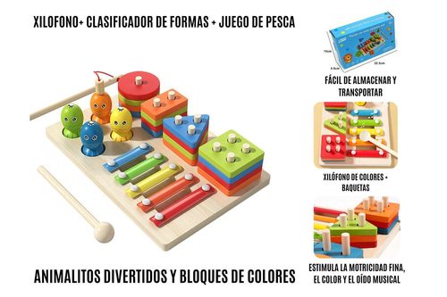 Juego Montesori Con Xilofono