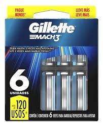 Repuesto Cuchilla Gillette X 6