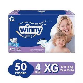 Pañal Winny Gold Etapa 4 X 50