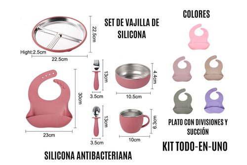 Vajilla Silicona Antibacteriana
