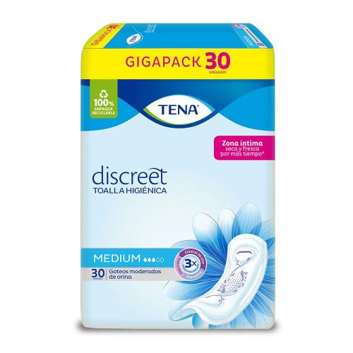 Toallas Tena Medium X 30
