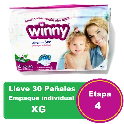 Pañal Winny Etapa 4 E.Ind. X 30