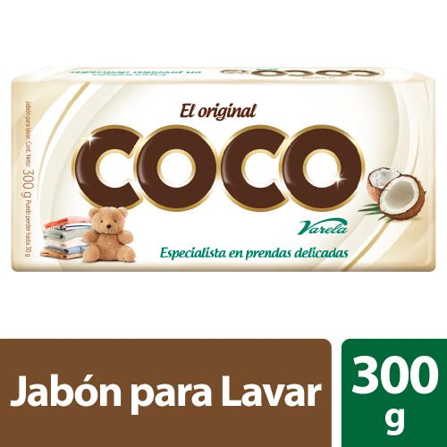 Jabon Coco Barra X 300Gr