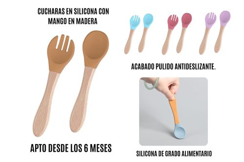 Cuchara Silicona X 2