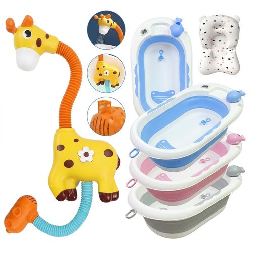 Tina Plegable Ballena Con Ducha