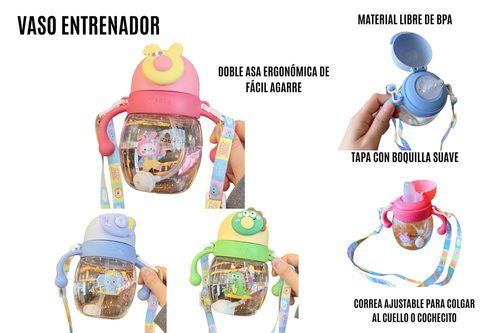 Vaso Pitillo Animalitos