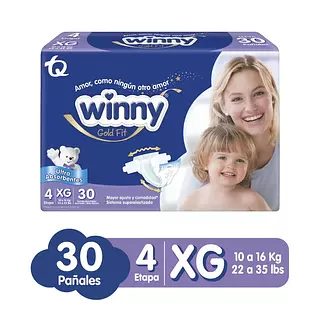 Pañal Winny Gold Etapa 4 X 30