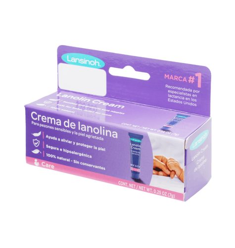 Crema Hipoalegenica Lanolina Para Pezones X 7Gr